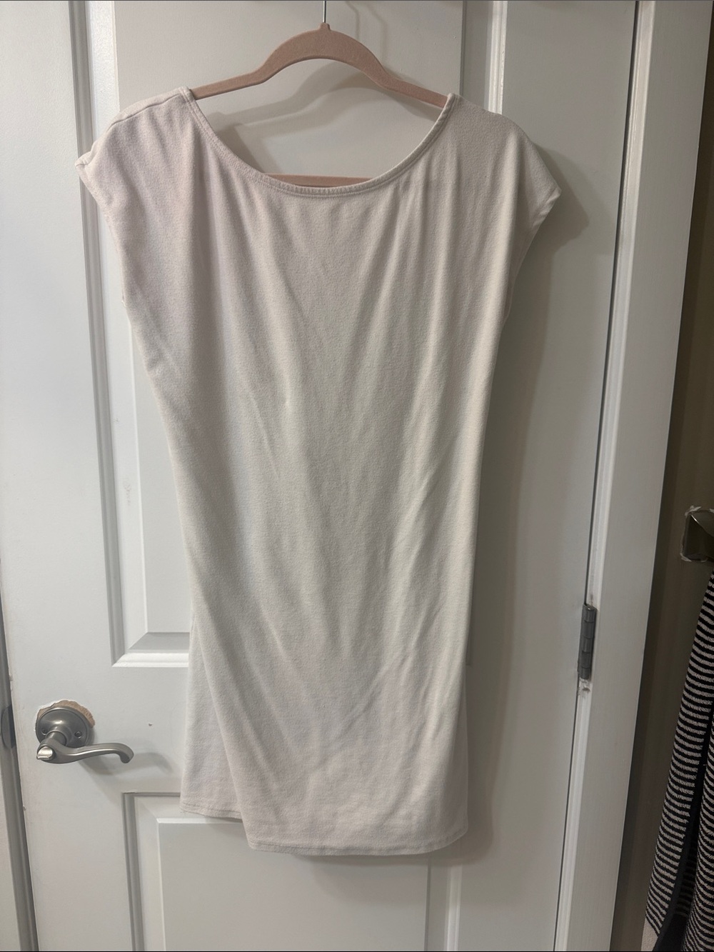 Free People Cream Cap-Sleeve Shift Tunic